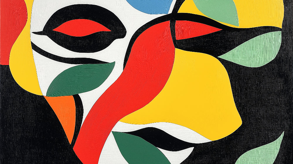 Papier Peint Abstrait Formes Géométriques Multicolores Design