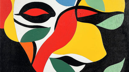 Papier Peint Abstrait Formes Géométriques Multicolores Design