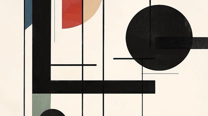 Papier Peint Géométrique Design Moderniste Noir et Terracotta